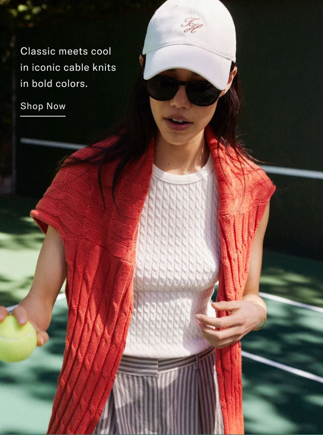 Classic meets cool in iconic cable knits in bold colors. Shop Now