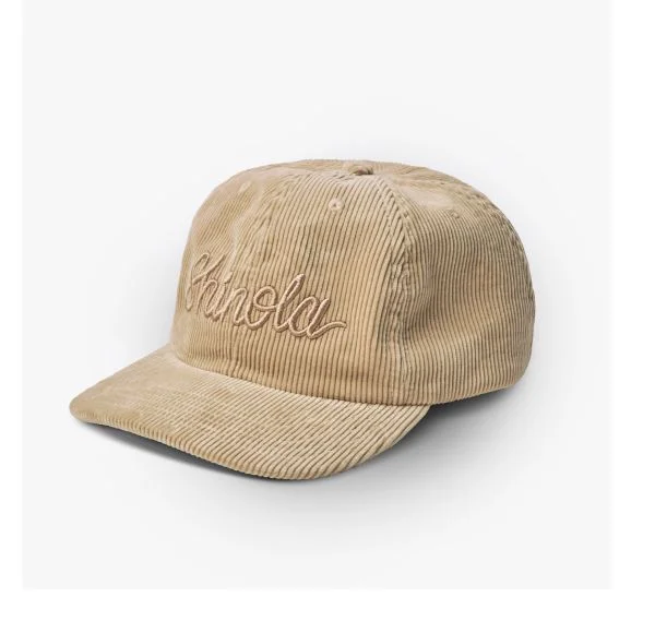 Corduroy Embroidered 6-Panel Hat