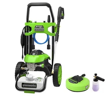 GREENWORKS 2000 PSI Electric Pressure Washer w/ Attachments