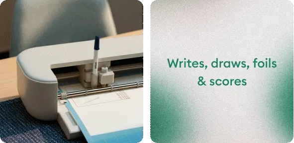 Writes, draws, foils & scores.
