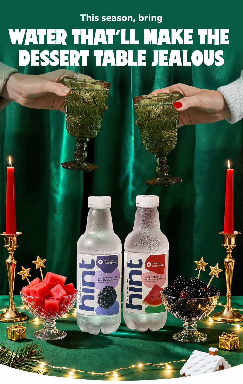 This season, bring water that will make the dessert table jealous.