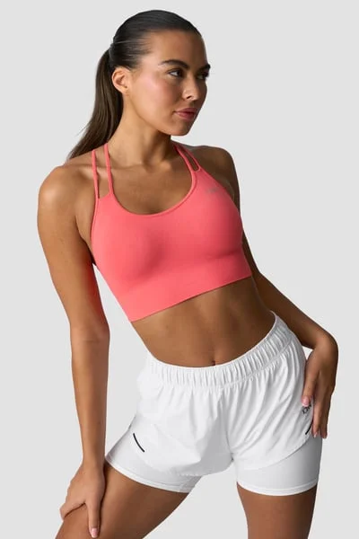 Image of Define Seamless Sports Bra Dark Pink Peach