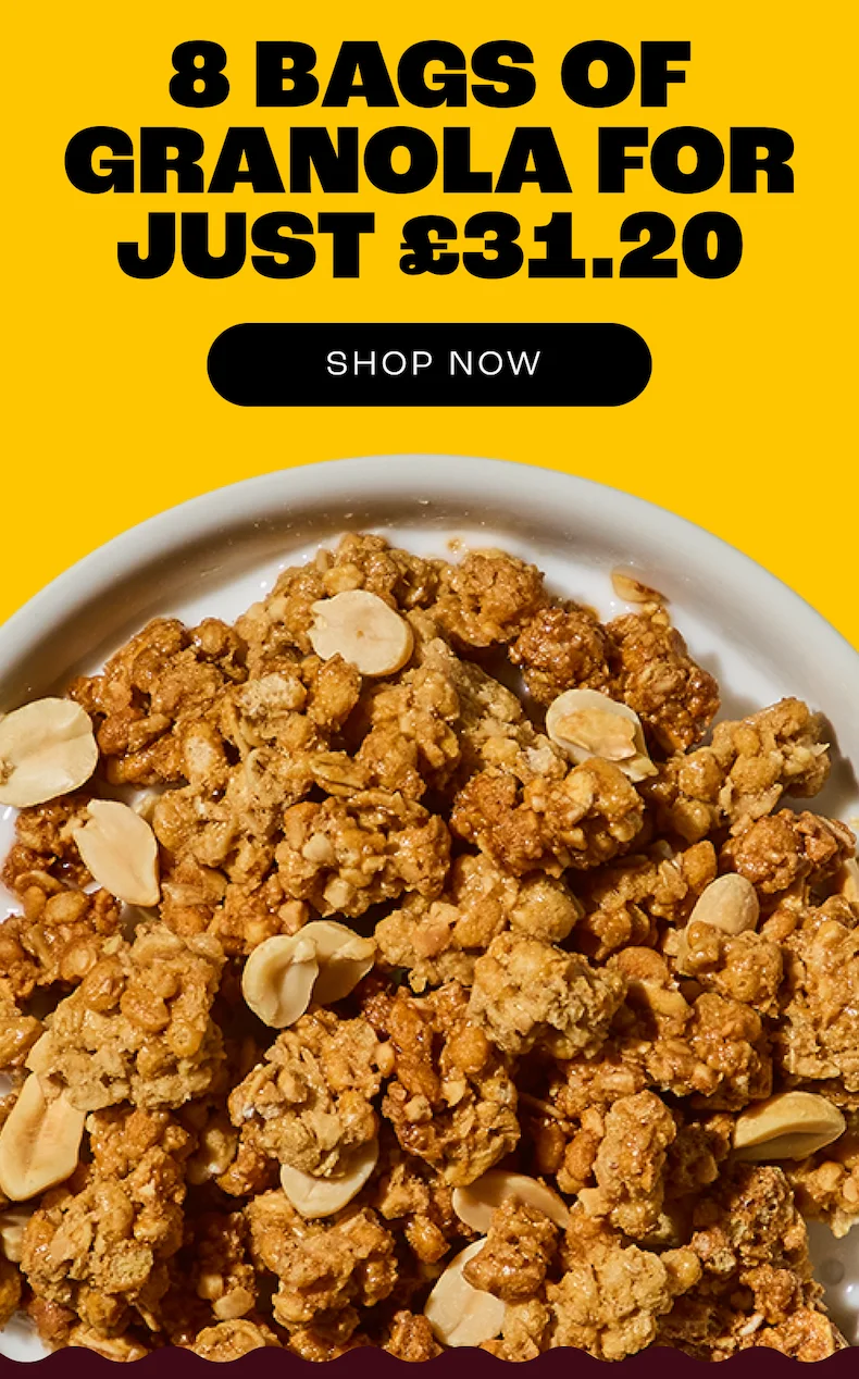 8 bags of granola for just £31.20