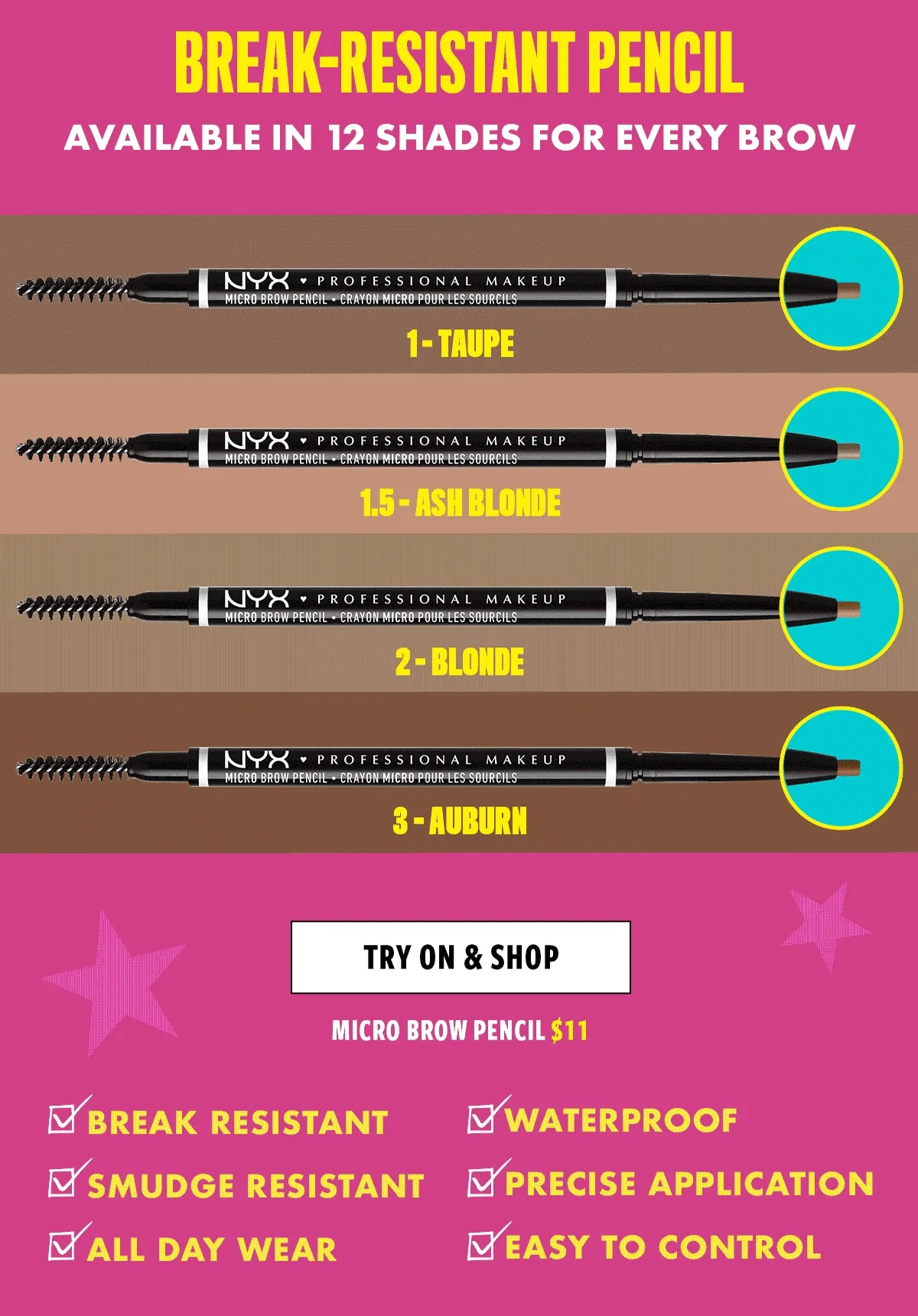 SHOP HERE SHOP MICRO BROW PENCIL HERE