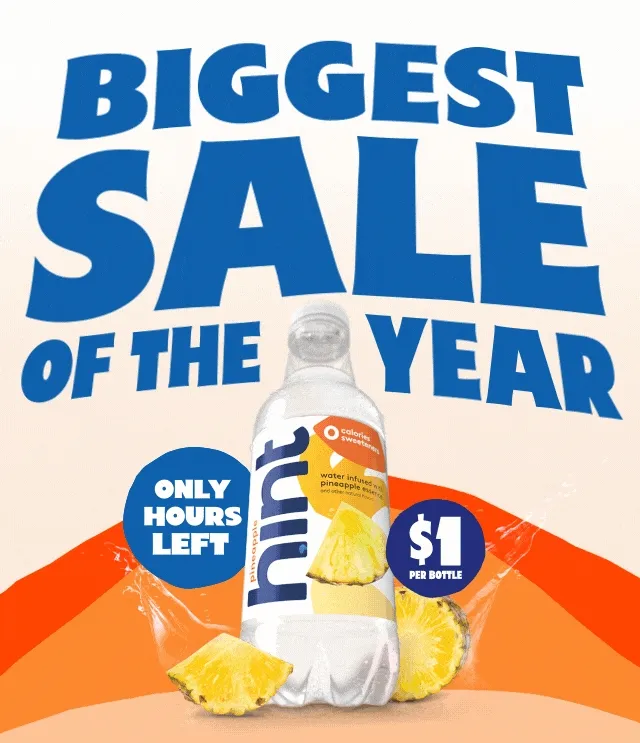 Biggest Sale of the Year. Over 45% Off. $1 per bottle