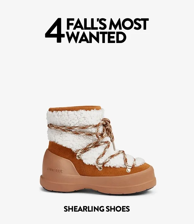 Fall's most wanted: shearling shoes, bucket bags, animal print, shoulder bags.