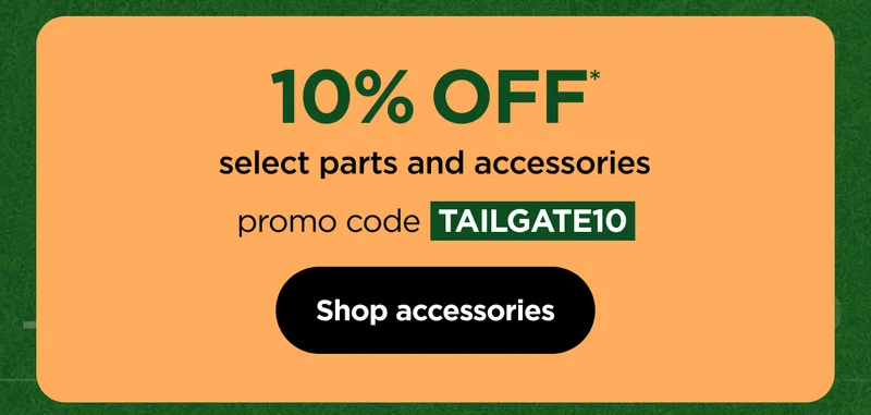 10% off* Select Parts and accessories