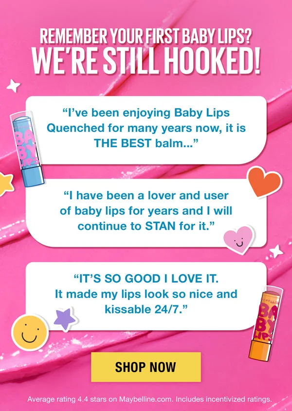 Remember your first baby lips? We're still hooked!