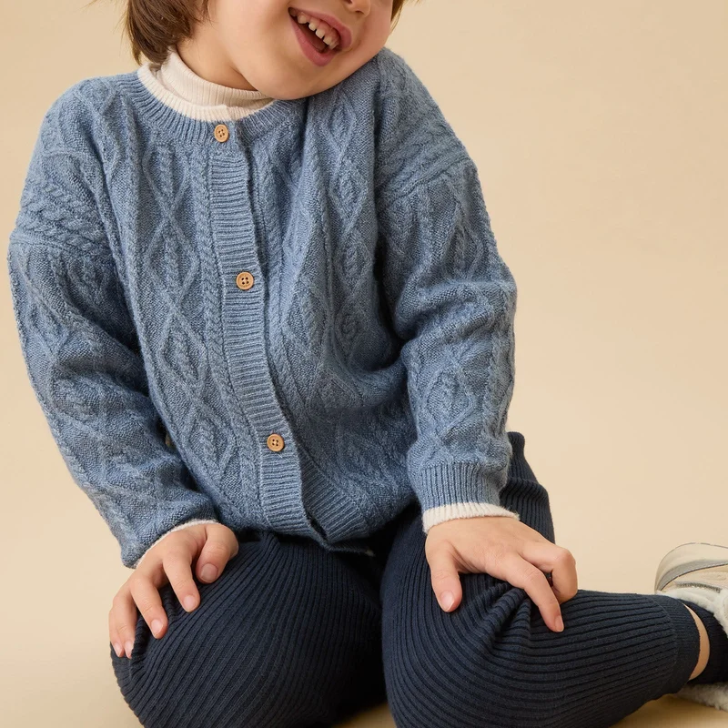 Image of Blue Chunky Cardigan