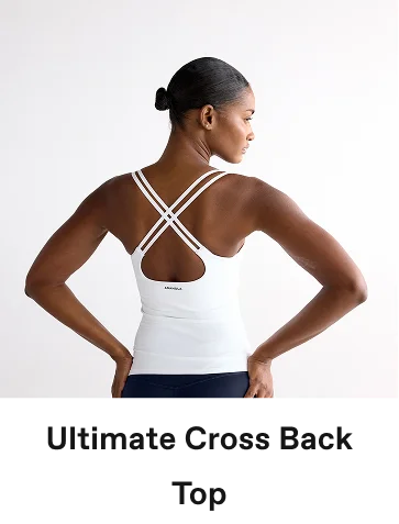 Ultimate Cross Back Top - White