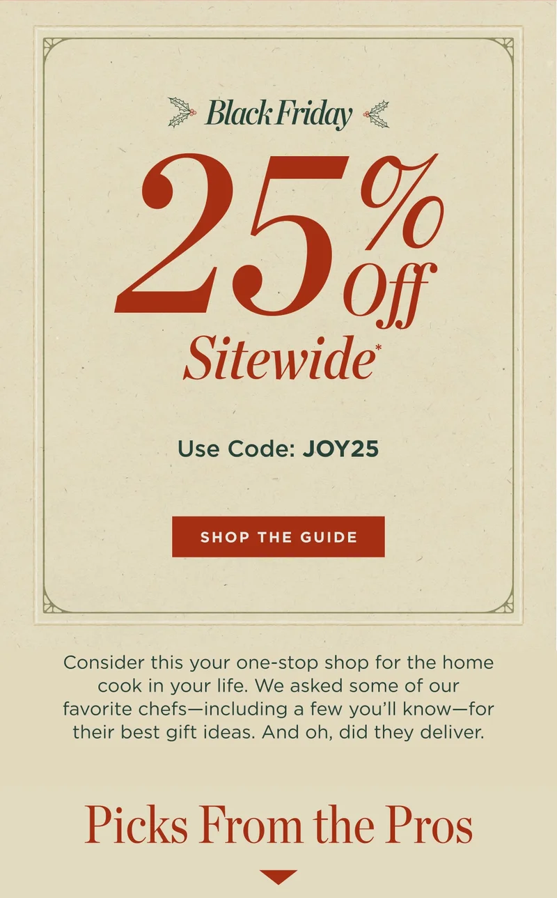 25% Off Sitewide