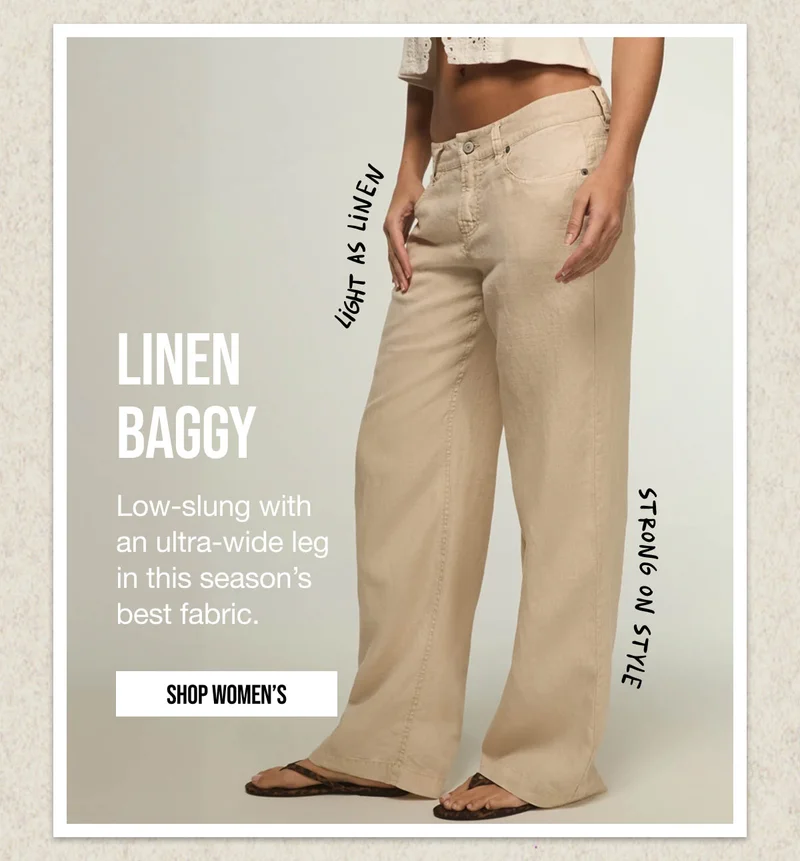 Linen Baggy Shop Women's