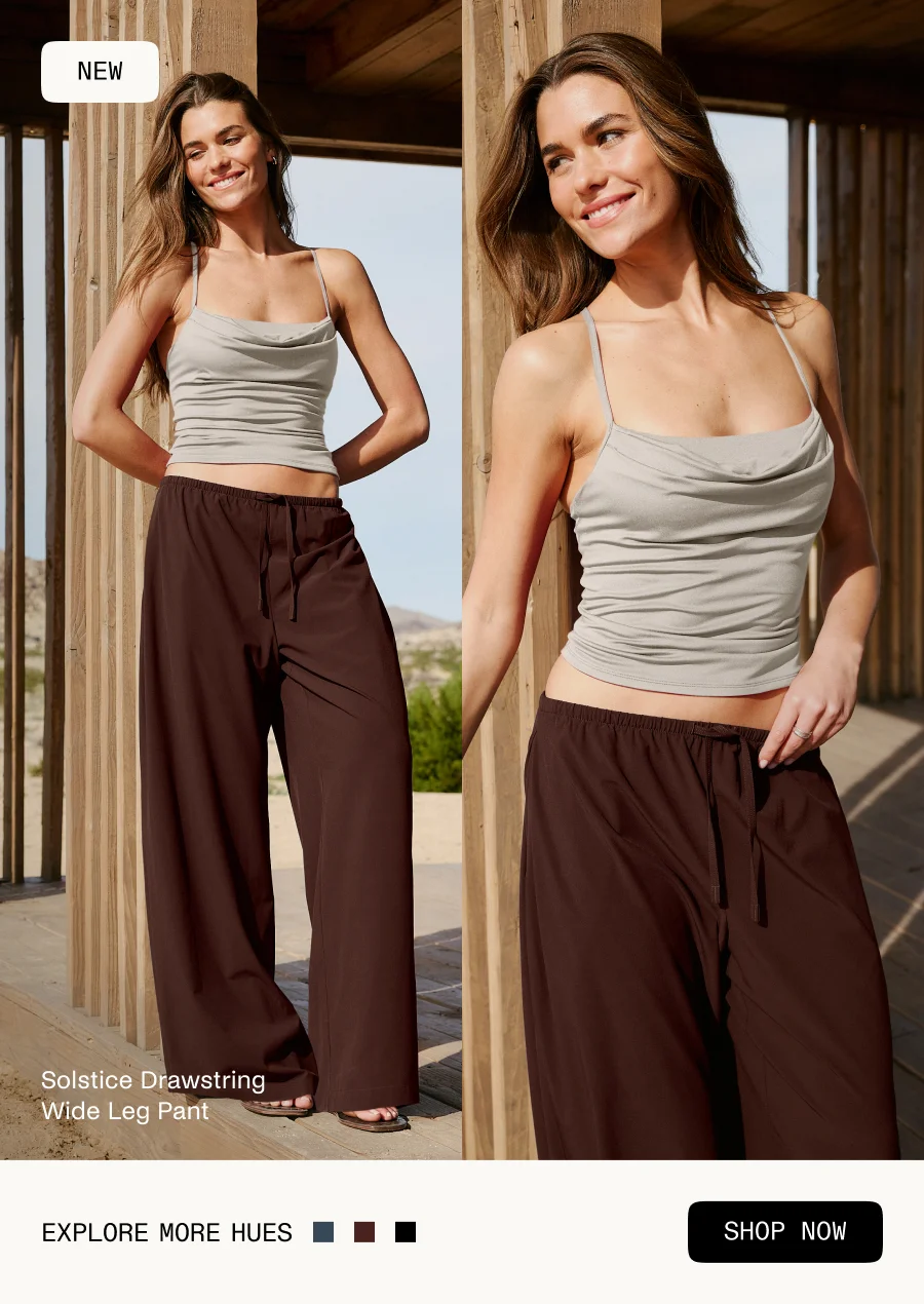 Solstice Drawstring Wide Leg Pant 29"