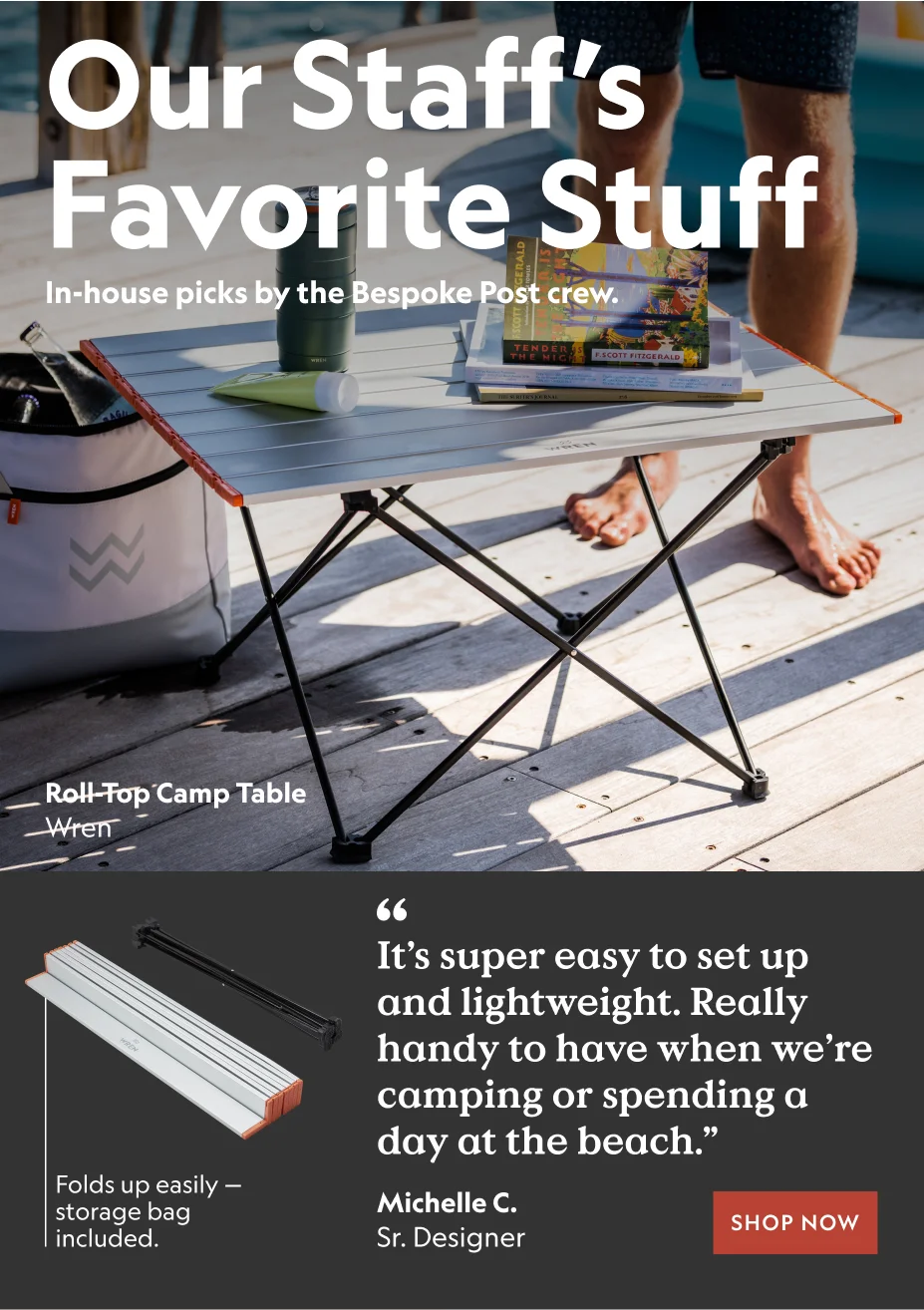 Roll-Top Camp Table