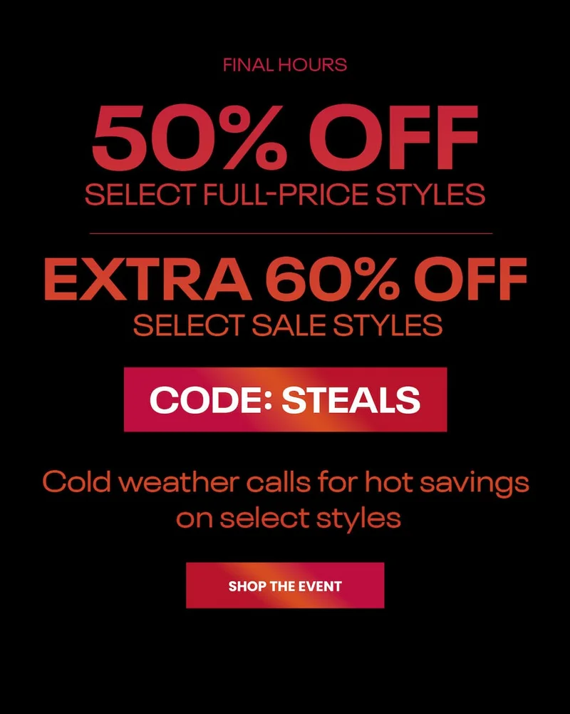 Seasonal Steals Event