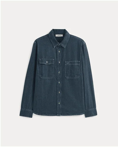 Image | Denim Utility Shirt | Dark Indigo