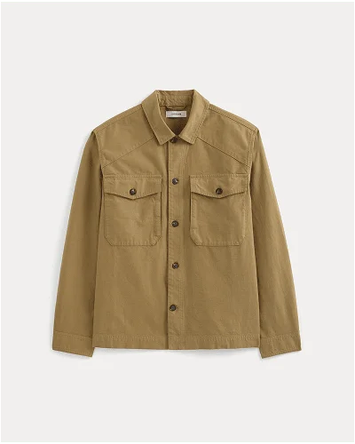 Image | Utility Shirt Jacket | Aged Brass