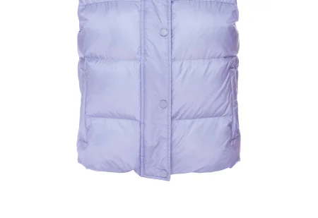 Big Cozy Puffer Vest in Blue Frost