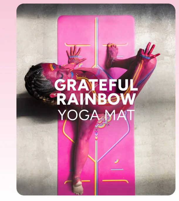 Grateful Rainbow Yoga Mat
