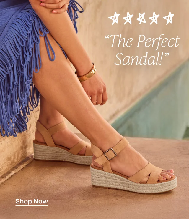 Shop Audrey Wedge Sandal - Button