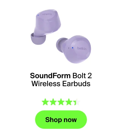 SoundForm Bolt 2 Wireless Earbuds Lavender