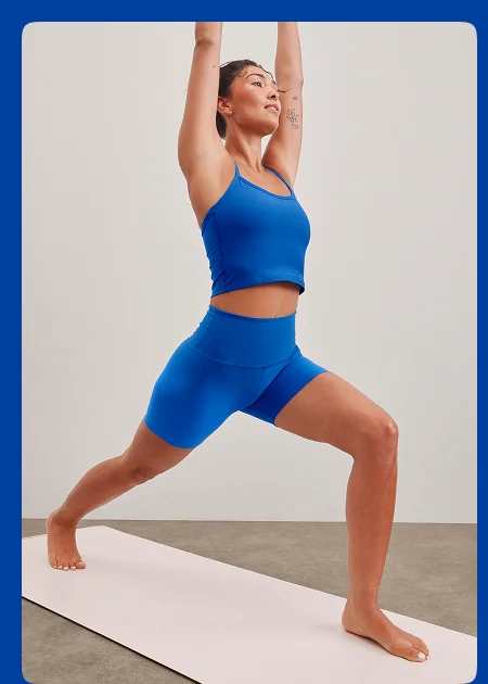 Spacedye Keep Pace 5" Short in Court Blue Heather