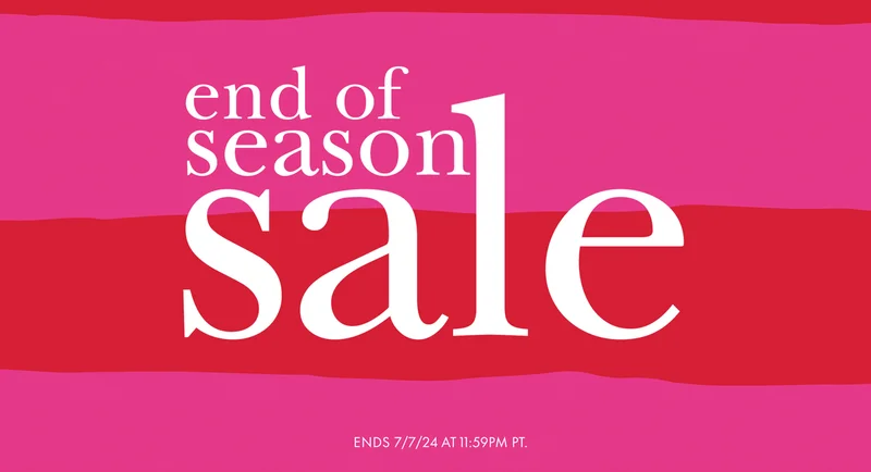 Take An Extra 50% off Sale Styles with code discount code end of season sale Ends 7/7/24 at 11:59PM PT.