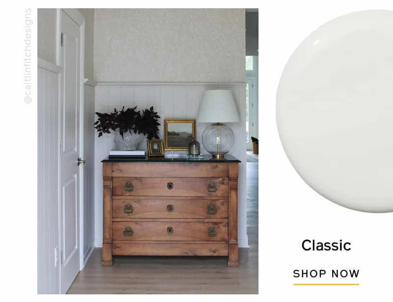 Entryway painted in Classic