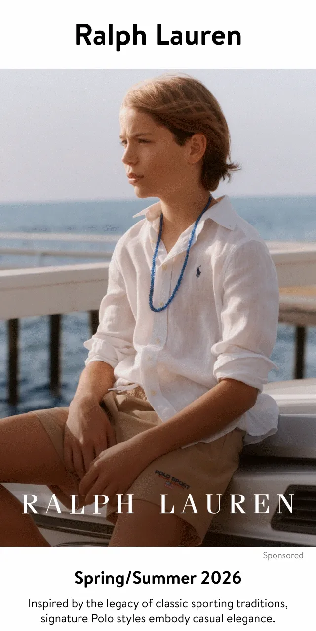 Models in Ralph Lauren outfits.
