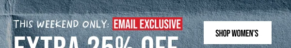 Extra 25% off Shop Women's