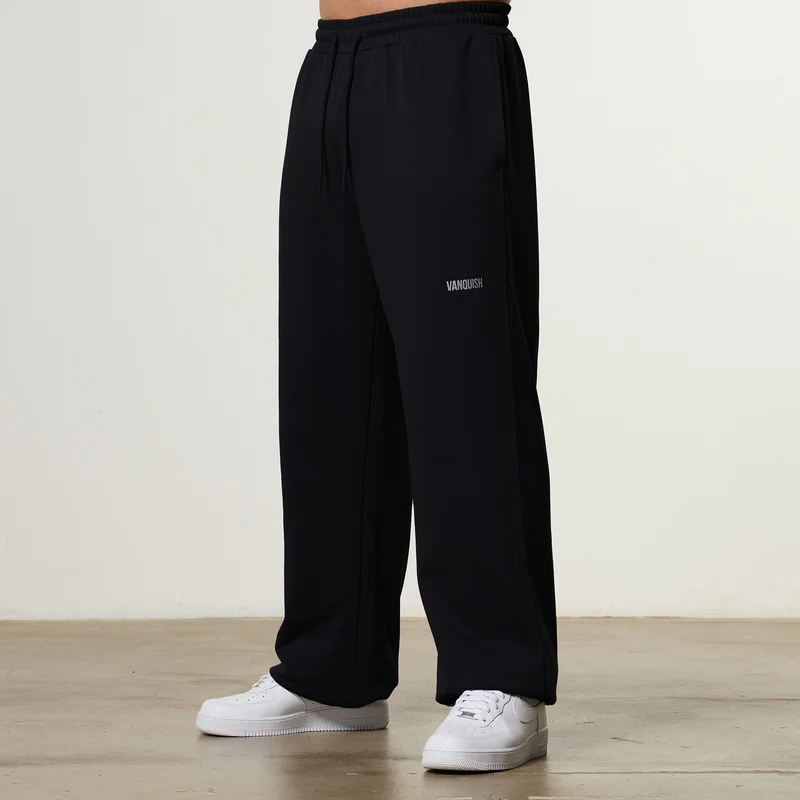 Image of Vanquish Essential V2 Black Straight Leg Sweatpants