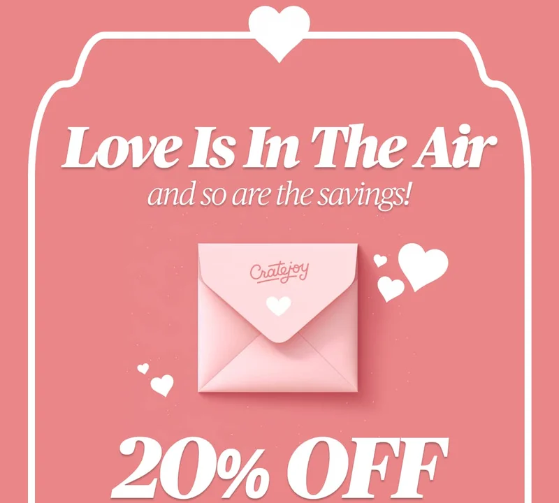 Love is In The Air, and so are the savings! 20% OFF With Code discount code