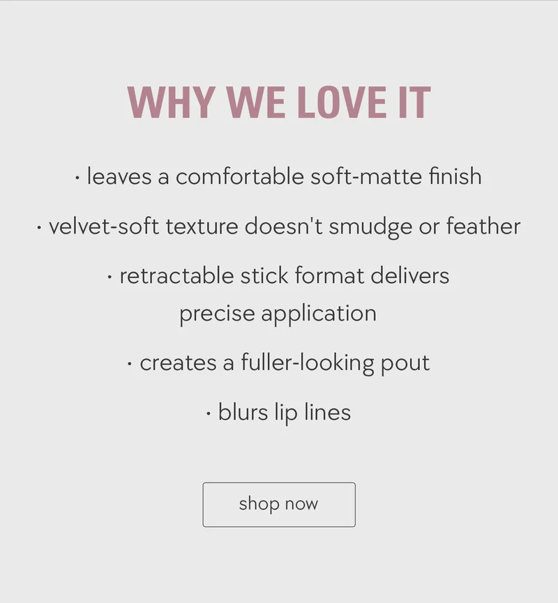 why we love matte lip crayon