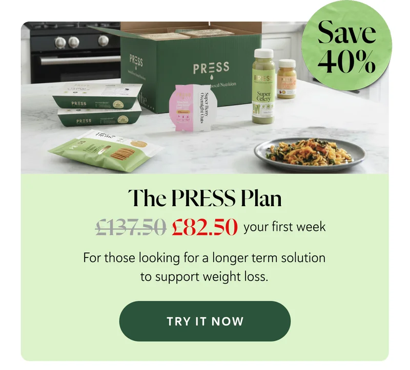 The PRESS Plan [Sticker: Save 40% OFF] For those looking for a longer term solution to support weight loss.