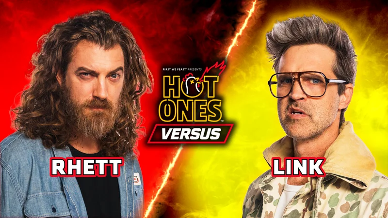 Rhett and Link on Hot Ones Versus.