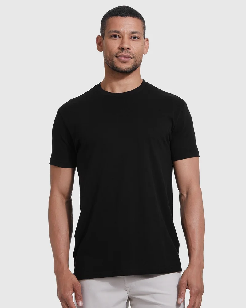 Image of Black Crew Neck T-Shirt