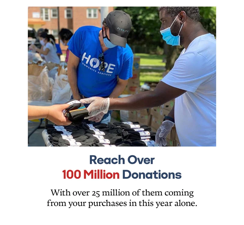 Reach over 100 Million Donations