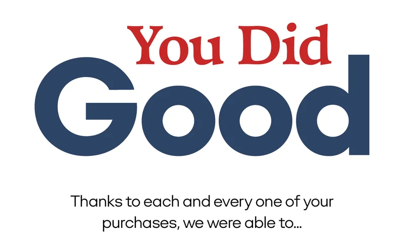 You Did Good