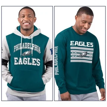 NFL Officially Licensed Long Sleeve Tee & Pullover Hoodie Set