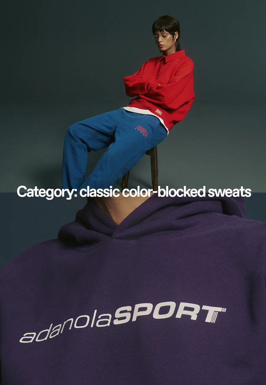 Category: Classic color-blocked sweats