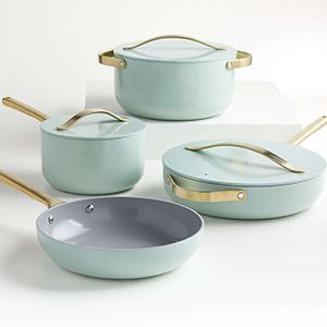 Caraway Home 7-Piece Silt Green Cookware Set