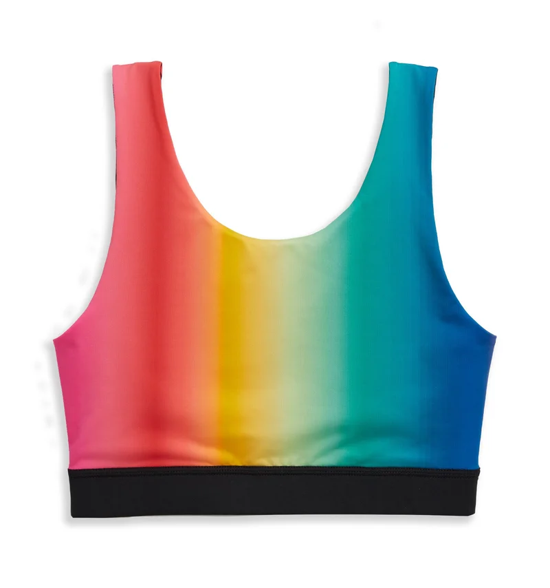 Image of Swim Reversible Sport Top - Melting Rainbow