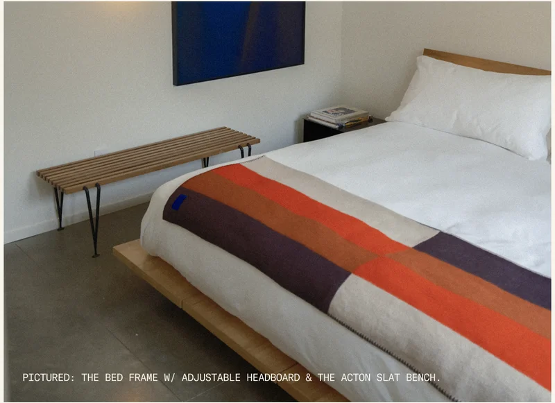 Save 30% on The Bed Frame & The Acton Slat Bench