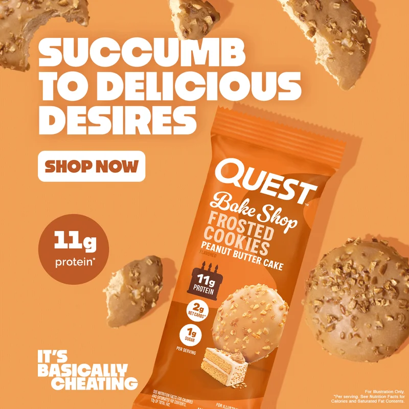 Quest Nutrition - Peanut Butter Cake Frosted Cookies