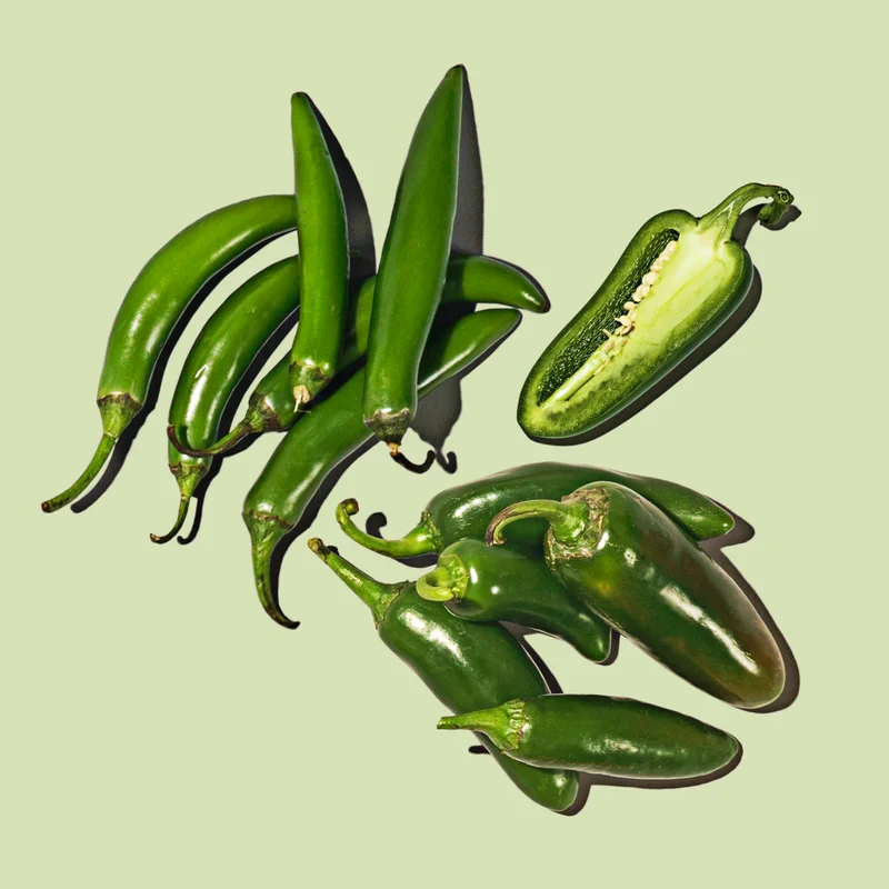 Serrano and Jalapeno Peppers