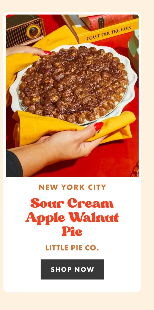 Little Pie's Sour Cream Apple Walnut Pie Little Pie's Sour Cream Apple Walnut Pie