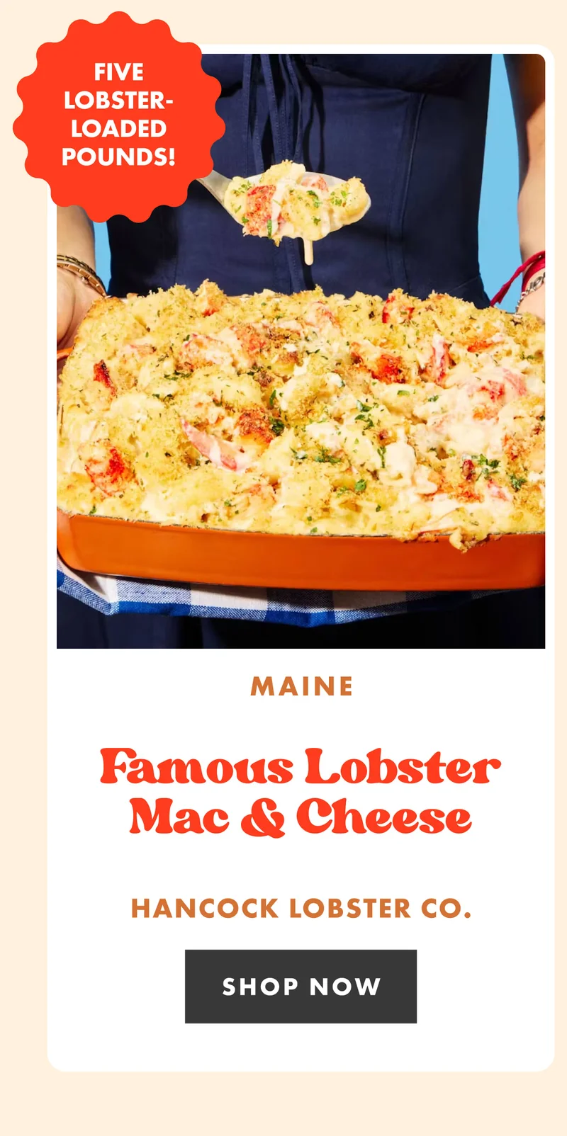 Hancock's Lobster Mac & Cheese Hancock's Lobster Mac & Cheese