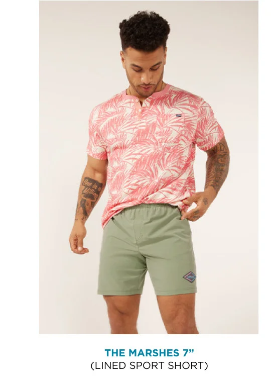Lined Sport Short: The Marshes 7"