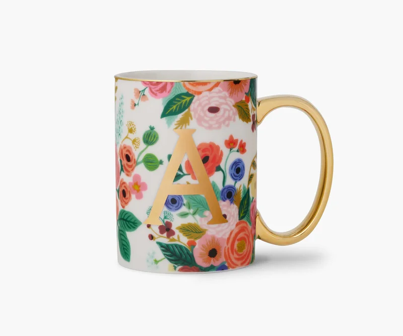 Image of Porcelain Monogram Mug