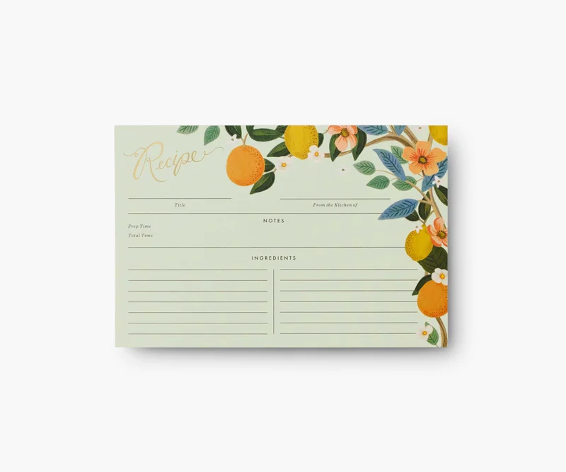 Image of Recipe Cards - Citrus Grove